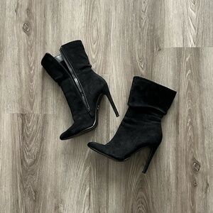 Claudia Donatelli Elegant Black Heeled Boots